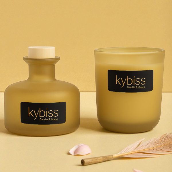 Sandalwood Kokulu Reed Diffuser 200 ml Candle 200 gr Gift Set Çubuklu Oda Kokusu Mum Hediye Seti